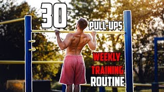 30 Pullups in a Row  Weekly Training Routine [upl. by Valerian]