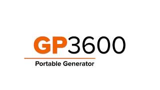 Generac GP3600  3600 Watt Portable Generator Overview [upl. by Attennhoj549]