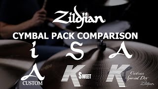 Zildjian Cymbal Pack Comparison [upl. by Vanhook]