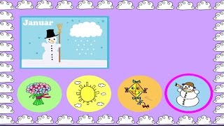 Jahreszeiten Ratespiel  Deutsch lernen  learn German  a game about seasons [upl. by Elylrac145]