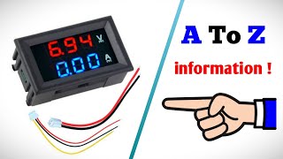 Digital VoltAmp panel meter explained connection adjustment accuracy range and more [upl. by Krenek]