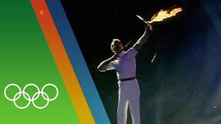 Barcelona 1992 Olympic Torch Lighting  Epic Olympic Moments [upl. by Ahtenek75]