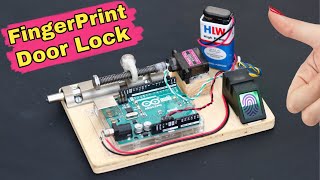 How to Make Fingerprint Door Lock  Arduino Project [upl. by Sasnak748]