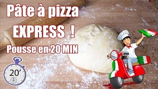 Pâte à PIZZA facile en 20 MIN CHRONO ⏱️ [upl. by Ainnek256]