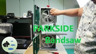 Parkside Lidl bandsaw assembly and test [upl. by Oirevlis]