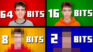 64 bits 32 bits 16 bits 8 bits 4 bits 2 bits 1 bit except its an acapella [upl. by Stone902]