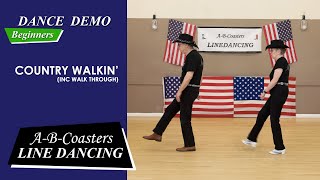 COUNTRY WALKIN  Line Dance Demo amp Walk Through [upl. by Jorgensen]