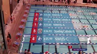 Swimming Boys Northwest vs Dowling Catholic [upl. by Ginger]