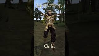 Morrowind Armor Showcase  Gold [upl. by Kealey154]