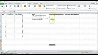 Berekenen Gemiddelde en standaarddeviatie in Exel [upl. by Troth]