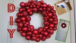 Easy DIY Ornament Wreath [upl. by Laiceps]