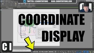 AutoCAD How to Display Coordinates and other Settings [upl. by Acinorej]