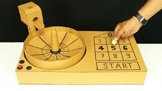 How To Make Casino Roulette Game from Cardboard at Home [upl. by Imoyn]