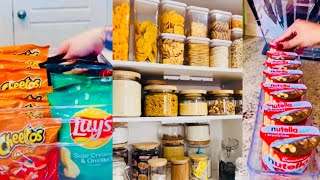 Restock Refill Organizing Pantry Fridge Snacks Candy Laundry Satisfying ASMR Tiktok Compilation [upl. by Nylcaj]