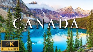 FLYING OVER CANADA 4K UHD  Relaxing Music With Stunning Beautiful Nature 4K Video Ultra HD [upl. by Dnumde72]