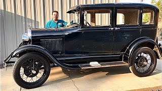 Survivor unrestored 1929 Ford Model A sedan review [upl. by Alahcim]