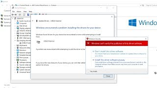 How to install a driver that is not digitally signed ✅ [upl. by Schug860]