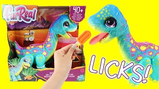 Dinosaur Pet Snackin Sam The Bronto from FurReal [upl. by Latsyc]