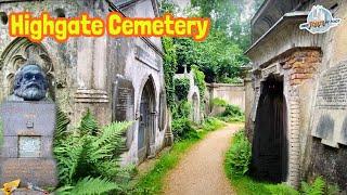 Highgate Cemetery London Walk  Karl Marx a Vampire and More [upl. by Alfonse]