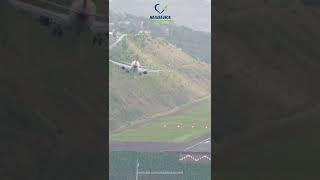 Corendon B737 Fantastic landing at Madeira Airport [upl. by Seftton]