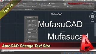 AutoCAD How To Change Text Size [upl. by Rennob]