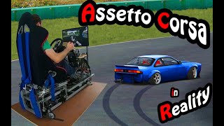 Assetto Corsa en vrai  Je vous présente mon simulateur  😜 [upl. by Catharina479]