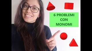 6 PROBLEMI con monomi [upl. by Odnanreh]