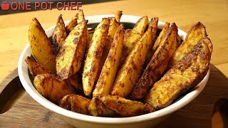 Ultimate Oven Baked Potato Wedges  One Pot Chef [upl. by Philbo]