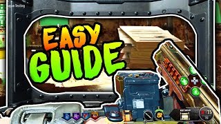 ALPHA OMEGA HOW TO BUILD THE SHIELD ALL LOCATIONS Easy Shield Guide Black Ops 4 Zombies [upl. by Hsivat]