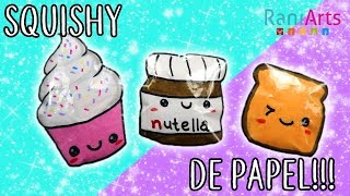 Haz SQUISHIES de PAPEL Super fáciles [upl. by Sokairyk723]