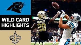 Panthers vs Saints  NFL Wild Card Game Highlights [upl. by Aihseken151]