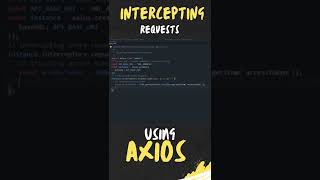 Axios API  Intercepting Every Requests [upl. by Nisa]