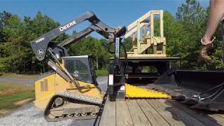 Compact track loader and attachments demonstration going through the paces [upl. by Terese]