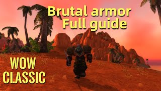 WoW ClassicFull guide for Warrior Brutal Armor questline [upl. by Ylas]