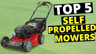 Top 5 Best Self Propelled Lawn Mowers in 2024 Buying Guide  Review Maniac [upl. by Nonrev]