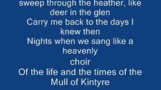 The mull of kintyre amp LyricsPaul Mccartney [upl. by Plumbo]