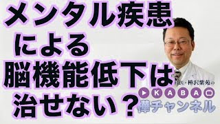 メンタル疾患は、元の状態まで治るのか？【精神科医・樺沢紫苑】 [upl. by Sivatnod]