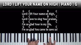 Lord I Lift Your Name On High  Piano Tutorial  G [upl. by Assilak]