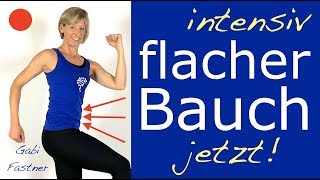 📌in 20 min zum flacheren Bauch  intensiv und ohne Geräte [upl. by Ecydnarb]