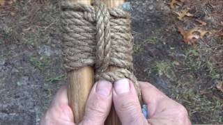 How to Tie a Shear Lashing [upl. by Yahsed]