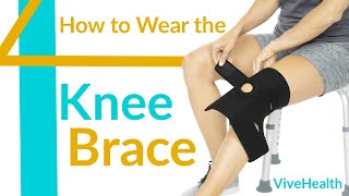 How to Put on The Vive Knee Brace  SUP2009BLK [upl. by Eerak132]