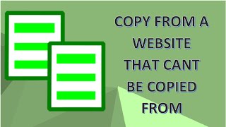 How To Copy Text And Images From A Protected Website [upl. by Oicor263]