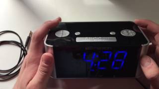 Emerson SmartSet Alarm Clock Unboxing amp Review [upl. by Otxilac]