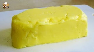 HOW TO MAKE HOMEMADE BUTTER IN 3 MINUTES RECIPE [upl. by Kassel337]