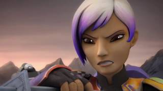 Star Wars Rebels Sabine Wren VS Gar Saxon [upl. by Aneleve]