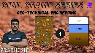 Introduction to Geotechnical Engineering  L 1  Geotechnical  GATE 2022  Pratik Sir [upl. by Trebleda952]