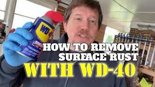 How To Remove Surface Rust With WD40 [upl. by Staci375]