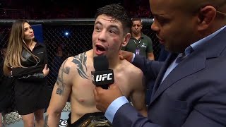 Brandon Moreno Octagon Interview  UFC 283 [upl. by Enetsuj]