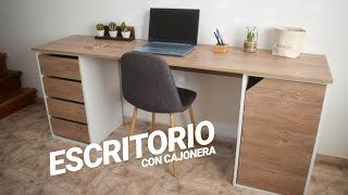 ESCRITORIO CON CAJONERA Desk with Drawers  PROYECTO MUEBLE [upl. by Melanie441]