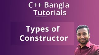 C Bangla Tutorials 70  Types of Constructor  constructor overloading [upl. by Emlen]